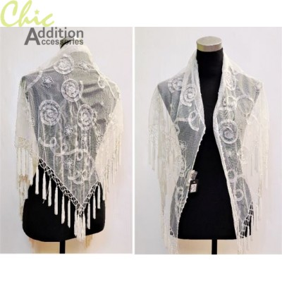 Beaded shawl 121-A